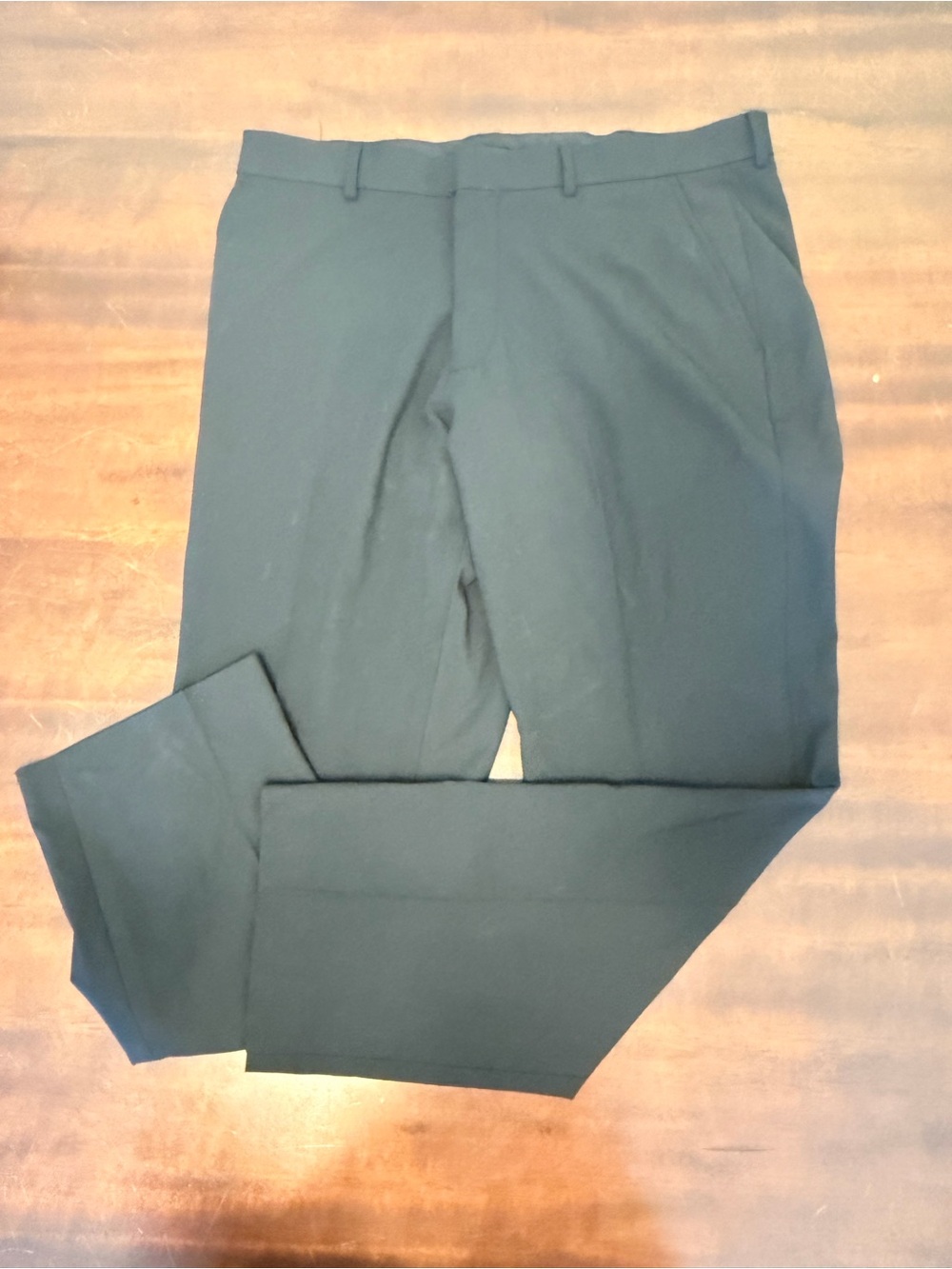 jf j.ferrar Black Men's Dress Pants with Subtle Pinstripe